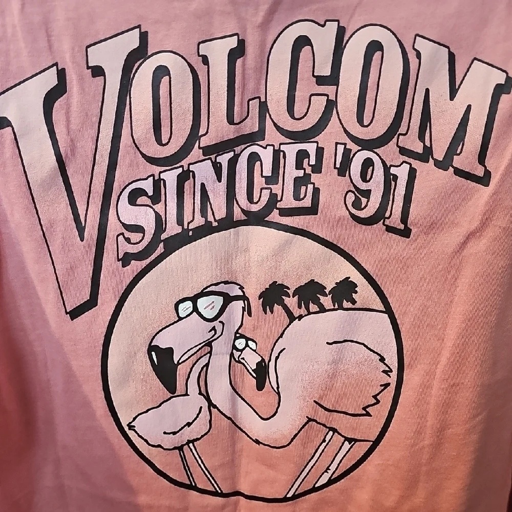 Volcom NWT Kids Pink Sleeveless Muscle Tank Top Size Small 7/8